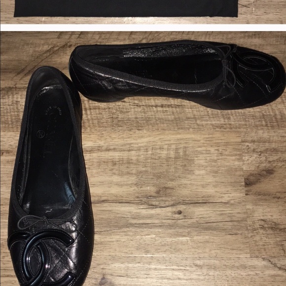 Chanel Cambon Ballet Flats Size 7.5 - Picture 6 of 8